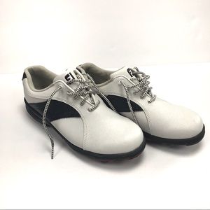 Foot joy white/black vegan golf shoes Sz8